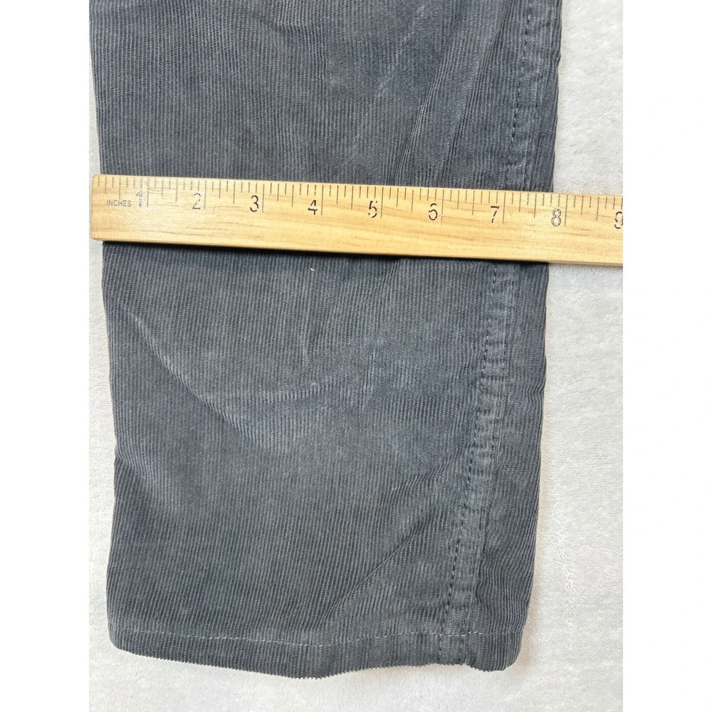 Lands'‎ End Pants Mens 33x29 Gray Corduroy Traditional Fit